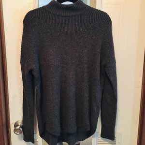 American Eagle dark gray mock neck sweater